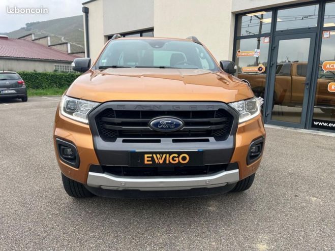 Ford Ranger SUPER CABINE 2.0 TDCI 215CH WILDTRACK 4X Orange de 2021