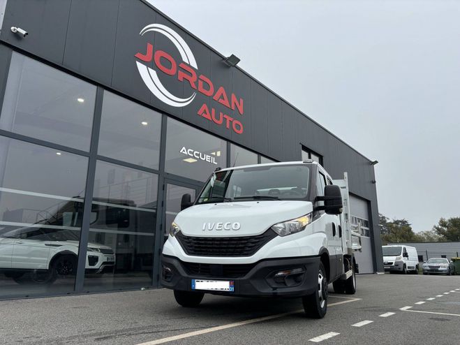 Iveco Daily 35C14 BENNE+COFFRE+ATTELAGE 6 PLACES BLANC de 2020