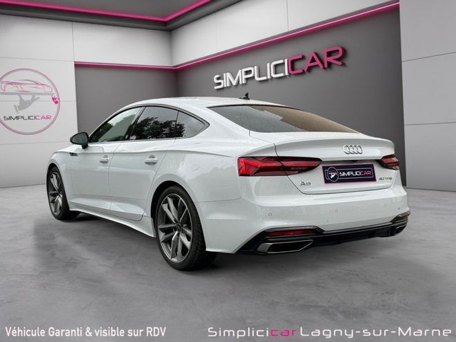 Audi A5 Sportback 40 TFSI 204 ch S tronic 7 S Ed Blanc de 2023