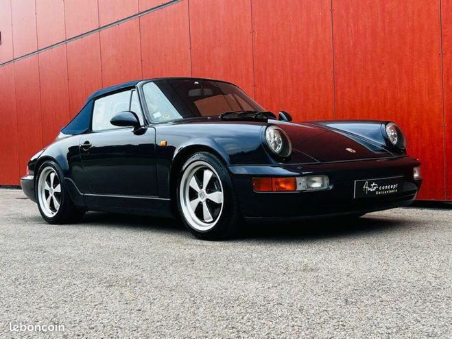 Porsche 911 Cabriolet 964 carrera 2 250 ch bva Bleu de 1991