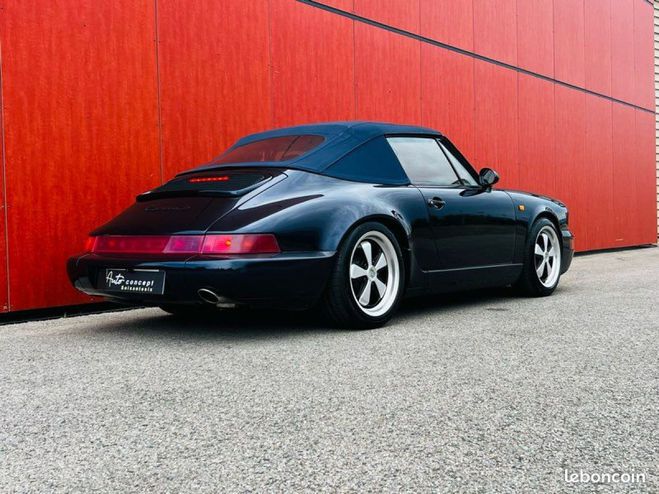 Porsche 911 Cabriolet 964 carrera 2 250 ch bva Bleu de 1991