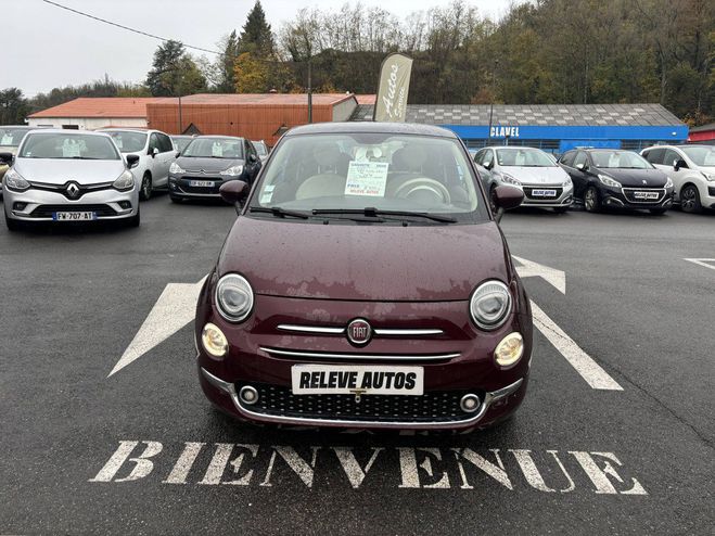 Fiat 500 1.2 8v 69ch Lounge ROUGE de 2018