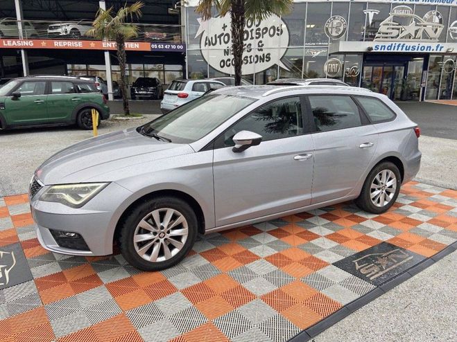 Seat Leon ST III 1.6 TDI 115 DSG7 PACK GPS FULL LE Gris Clair de 2019