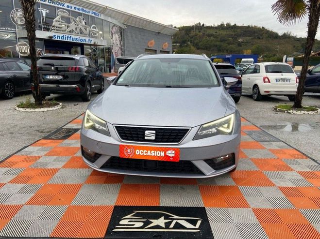 Seat Leon ST III 1.6 TDI 115 DSG7 PACK GPS FULL LE Gris Clair de 2019