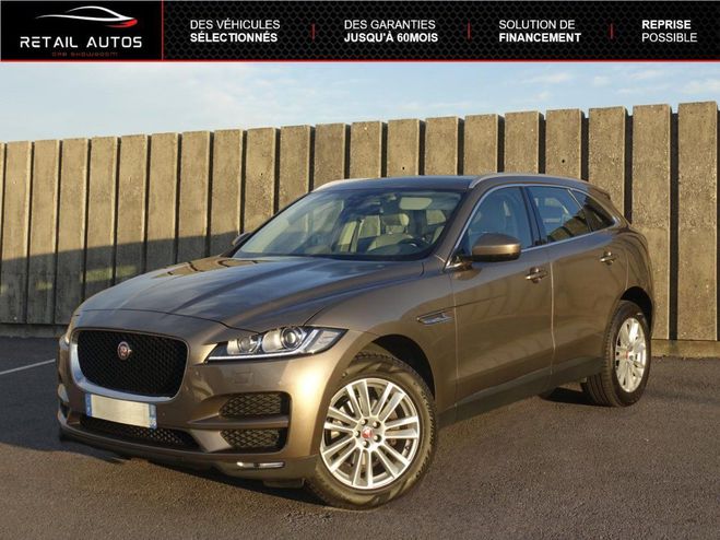 Jaguar F Pace 2.0D 180ch Portfolio 4x4 BVA8 Gris mtallis de 2016