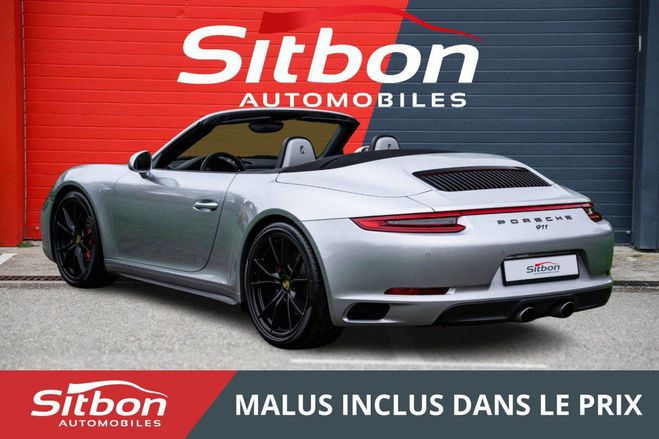 Porsche 911 991 Phase 2 Carrera 4S Cabriolet 3.0 420 Argent Rhodium de 2016
