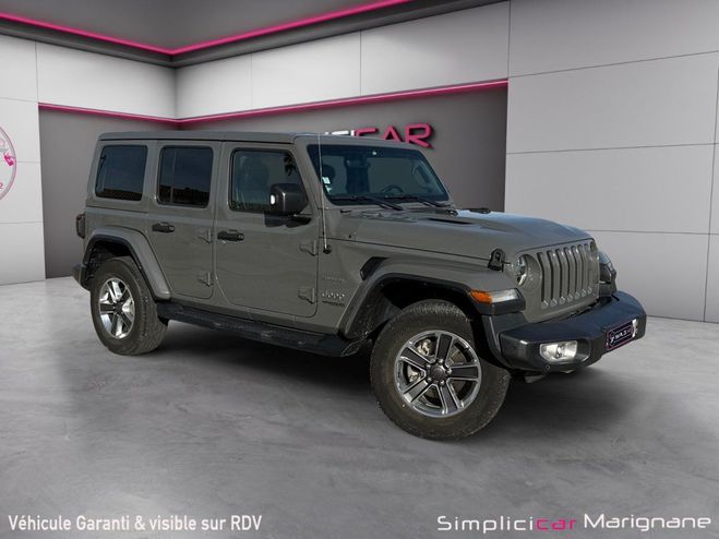 Jeep Wrangler Unlimited 2.2 l MultiJet AdBlue 200 ch 4 Gris de 2018