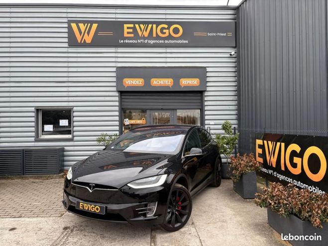 Tesla Model X P90D 693ch Ludicrous 100KWH 4WD DUAL-MOT Noir de 2017