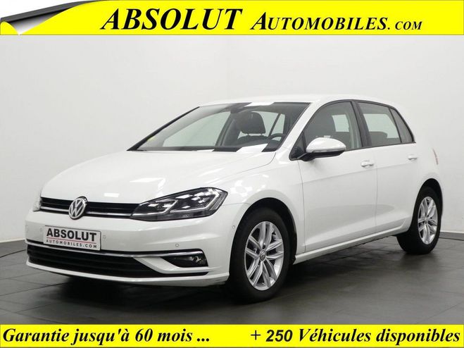 Volkswagen Golf VII 1.6 TDI 115CH FAP CARAT DSG7 EURO6D- BLANC de 2018