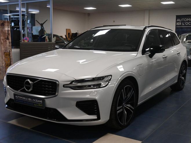 Volvo V60 T8 Twin Engine 303 ch + 87 ch Geartronic BLANCHE de 2019