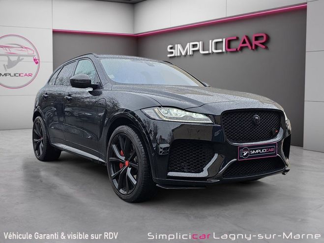 Jaguar F Pace 5.0 V8 550 ch Supercharged AWD BVA8 SVR  Noir de 2019