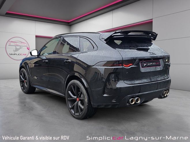 Jaguar F Pace 5.0 V8 550 ch Supercharged AWD BVA8 SVR  Noir de 2019