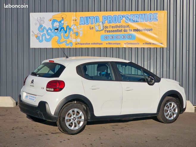 Citroen C3 III BLUEHDI 75ch FEEL S&S SOCIETE 2 PLAC Blanc de 2017