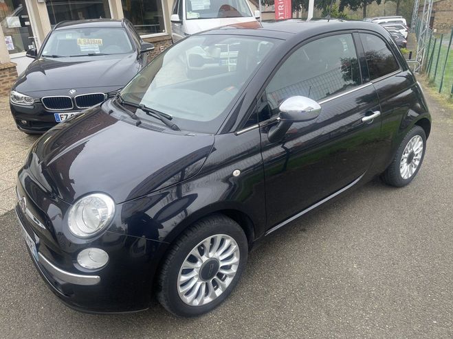 Fiat 500 1.2 8V 69CH LOUNGE Noir de 2014