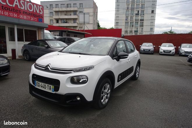 Citroen C3 PURETECH 82CH FEEL Blanc de 2017
