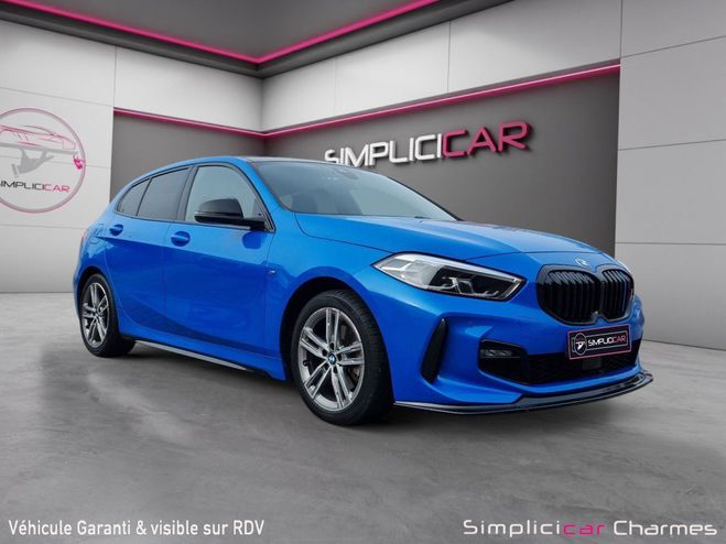 BMW Serie 1 SERIE F40 118i 136 ch DKG7 M Sport GARAN Bleu de 2021