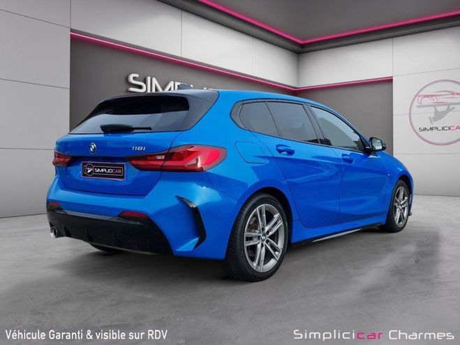 BMW Serie 1 SERIE F40 118i 136 ch DKG7 M Sport GARAN Bleu de 2021