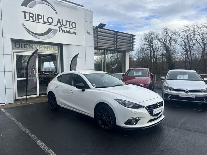 Mazda 3 Mazda3 2.2 Skyactiv-D  Dynamique GPS + R BLANC de 2015