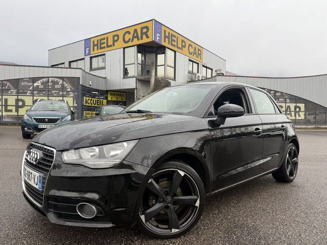 Audi A1 Sportback 1.6 TDI 90CH FAP S LINE 5 PLAC Noir de 2012