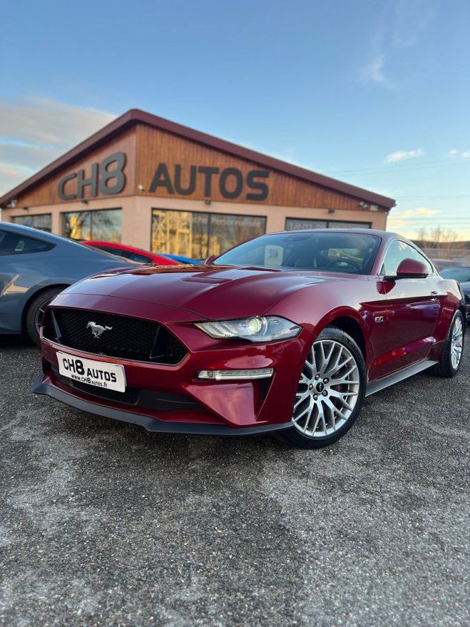 Ford Mustang V8 5.0 GT FASTBACK PHASE 2 450 CH *DISPO Rouge de 2018