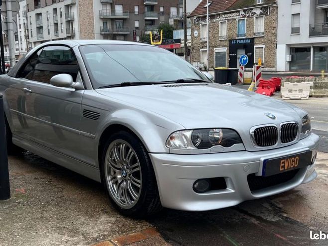 BMW M3 Cabriolet 3.2 343 CH SILVER E46 BVM Mote Gris de 2001