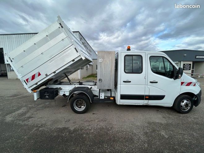 Renault Master 15990 ht double cabine 135cv benne coffr Blanc de 2015