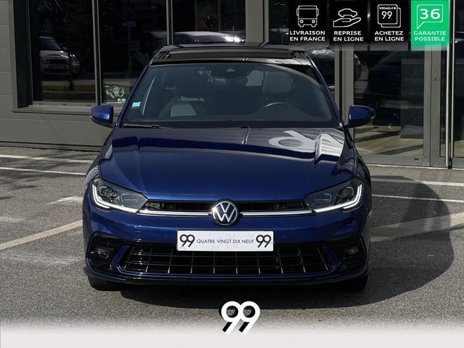 Volkswagen Polo 1.0 TSI 95 R-Line PHASE 2 mtallis toit 0A0A - BLEU RCIF MTALLISE de 2023