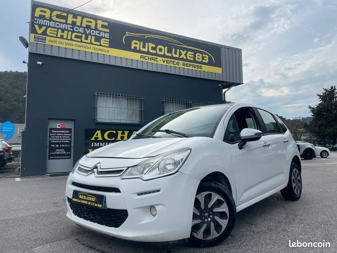 Citroen C3 1.4 hdi 70 cv ctte 2 places driv vp Blanc de 2014