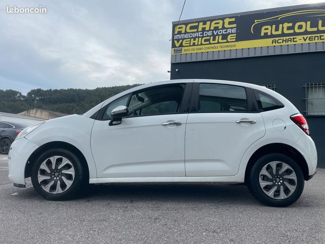 Citroen C3 1.4 hdi 70 cv ctte 2 places driv vp Blanc de 2014