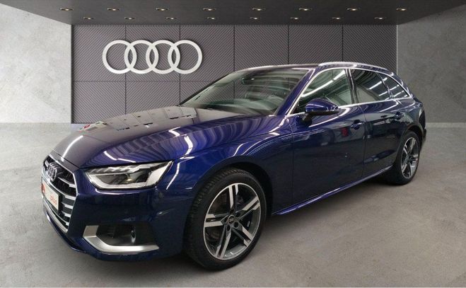 Audi A4 V (B9) 35 TDI 163ch Design S tronic 7 Bleu Navarra m�tallis� de 2021