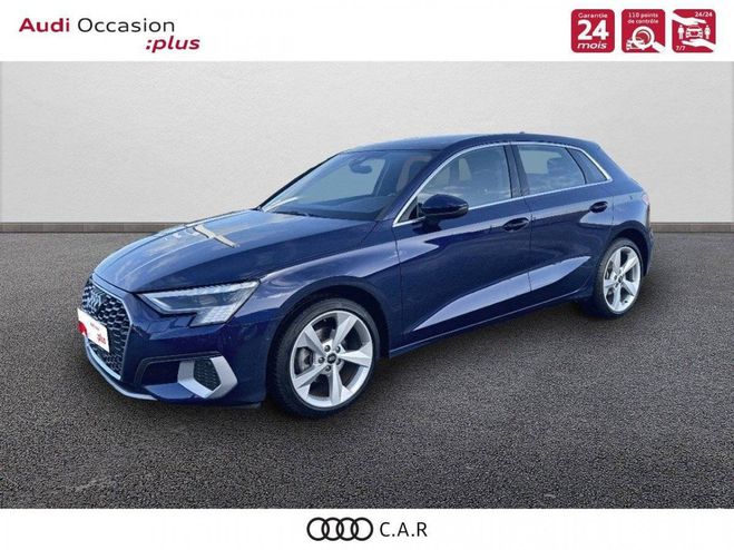 Audi A3 Sportback 35 TFSI Mild Hybrid 150 S tron Bleu de 2023