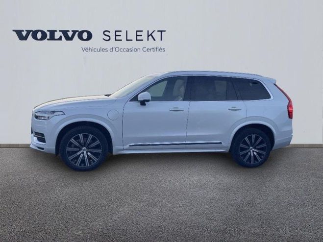 Volvo XC90 T8 AWD 303   87ch Inscription Luxe Geart Blanc Cristal Mtallis de 2021