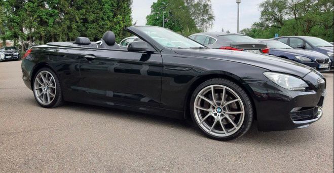 BMW Serie 6 (F12) CABRIOLET 640D 313 BVA8 *GARANTIE  noir m�tal de 2015