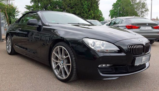 BMW Serie 6 (F12) CABRIOLET 640D 313 BVA8 *GARANTIE  noir m�tal de 2015