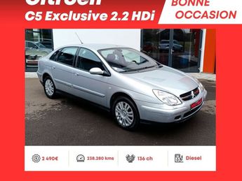  Voir détails -Citroen C5 Exclusive 2.2 HDi 16V 136ch 1re main à Sarreguemines (57)