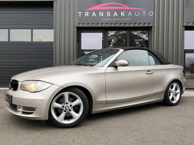 BMW Serie 1 cabriolet e88 120i 170 ch luxe radar de  BEIGE de 2009