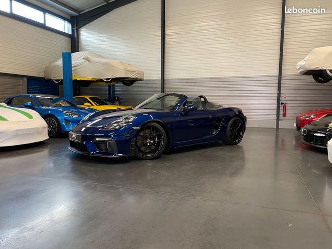 Porsche 718 Spyder 420 cv 1re main PDK Entretien   Bleu de 2022