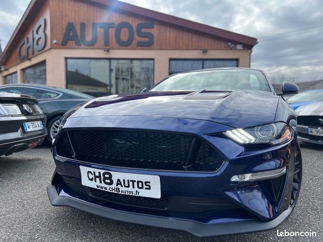 Ford Mustang v8 5.0 gt cabriolet phase 2 bleu kona su Bleu de 2019