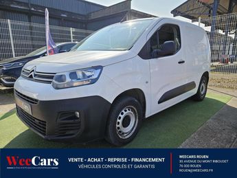  Voir détails -Citroen Berlingo 1.5 BlueHDi - 100 FOURGON M Worker 1000  à Rouen (76)