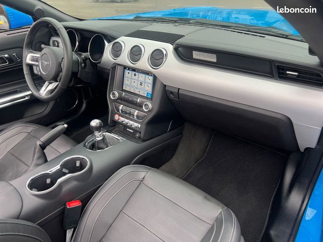Ford Mustang v8 5.0 gt cabriolet 1ere main grabber bl Bleu de 2017