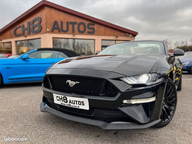 Ford Mustang v8 5.0 gt cabriolet phase 2 450ch boite  Noir de 2019