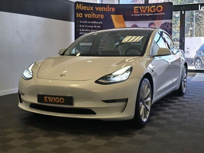 Tesla Model 3 DUAL MOTORS LONG RANGE + INTERIEUR BLANC Blanc de 2019