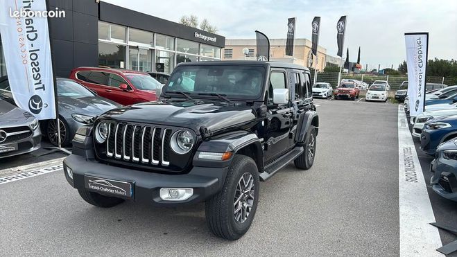 Jeep Wrangler MY21 Unlimited 4xe 2.0 l T 380 ch PHEV 4 Noir de 2022