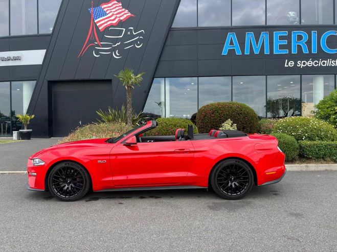 Ford Mustang GT CABRIOLET V8 5.0L BVA10 Rouge de 2018