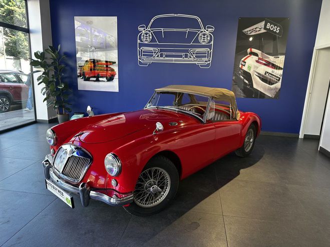 MG MGA A 1500 CABRIOLET ROUGE FONCE de 1958