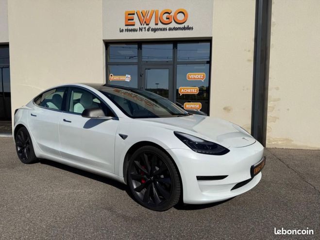Tesla Model 3 PERFORMANCE 550CH 82KWH PACK CARBON CAPT Blanc de 2020
