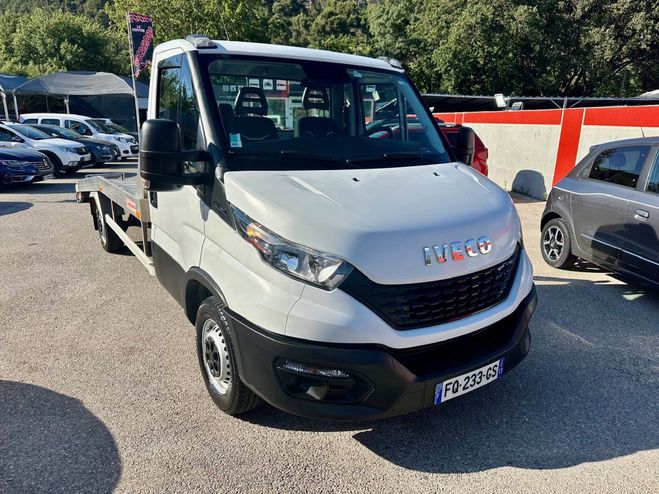Iveco Daily PLATEAU FIXE PORTE VOITURE TVA PRIX TTC BLANC de 2020