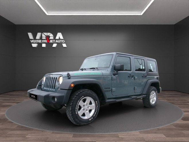Jeep Wrangler Unlimited Sport | 2.8 CRD | 200 ch | Bo� Gris de 2015