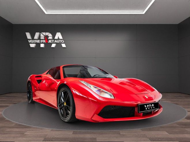 Ferrari 488 Spider 3.9 V8 670 ch F1 ? Rosso Corsa Ja Rose de 2018