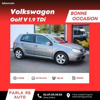  Voir détails -Volkswagen Golf V 1.9 TDi 105ch bote manuelle à Sarreguemines (57)